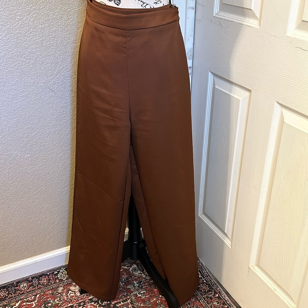SHEIN flat front trousers